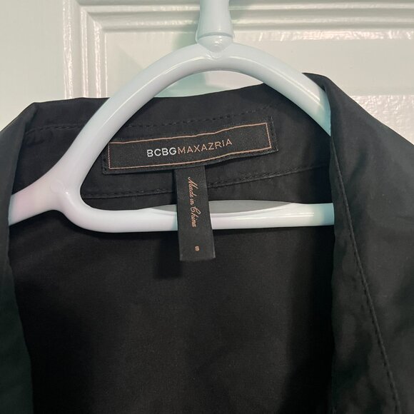 BCBGMAXAZRIA Black Buttondown Blouse - Picture 3 of 3